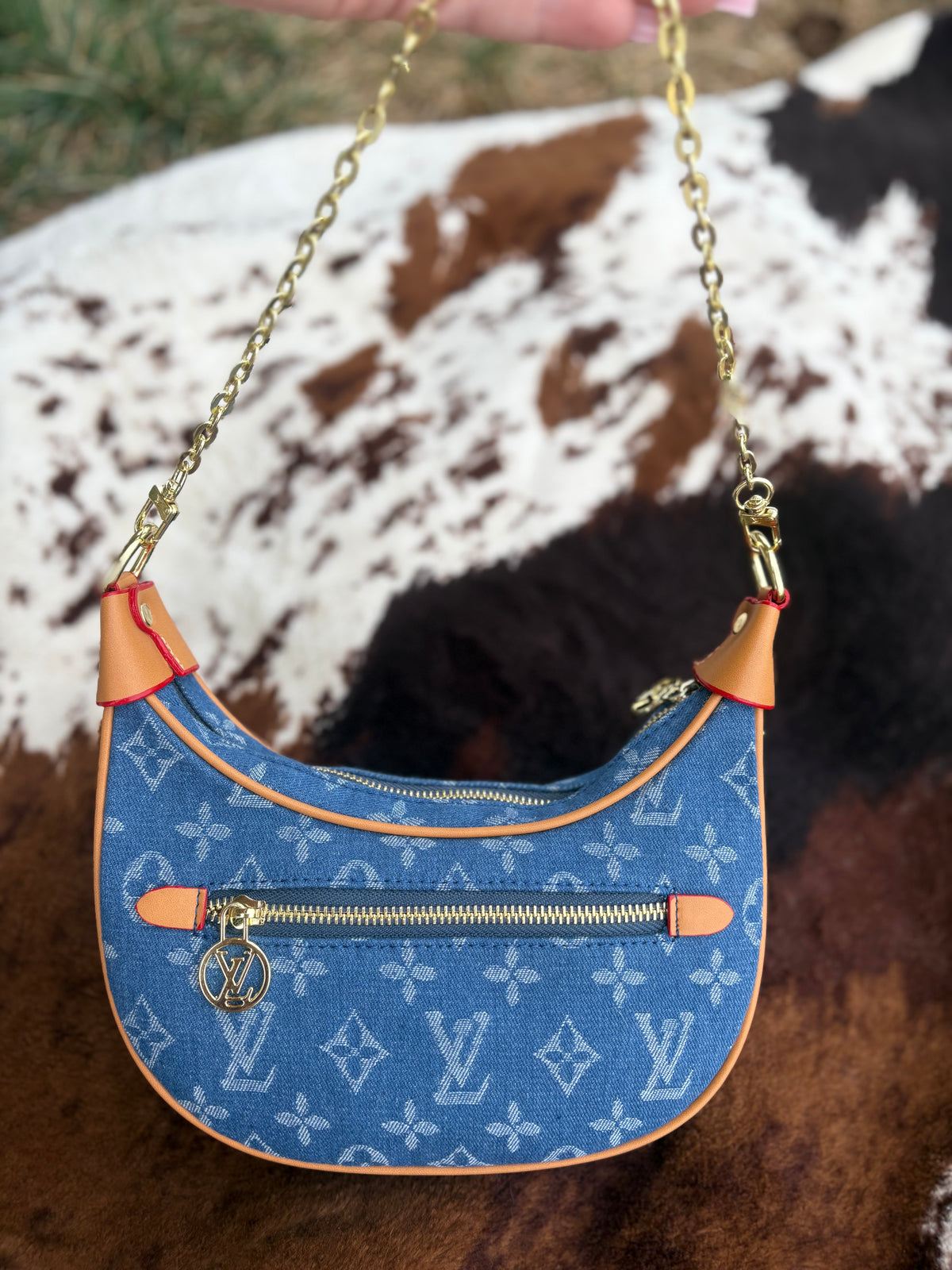 LV denim monogram bag (defect)