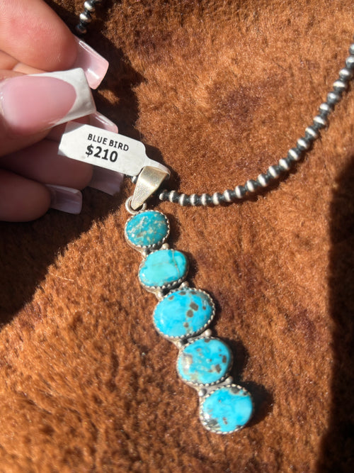 Blue bird pendant