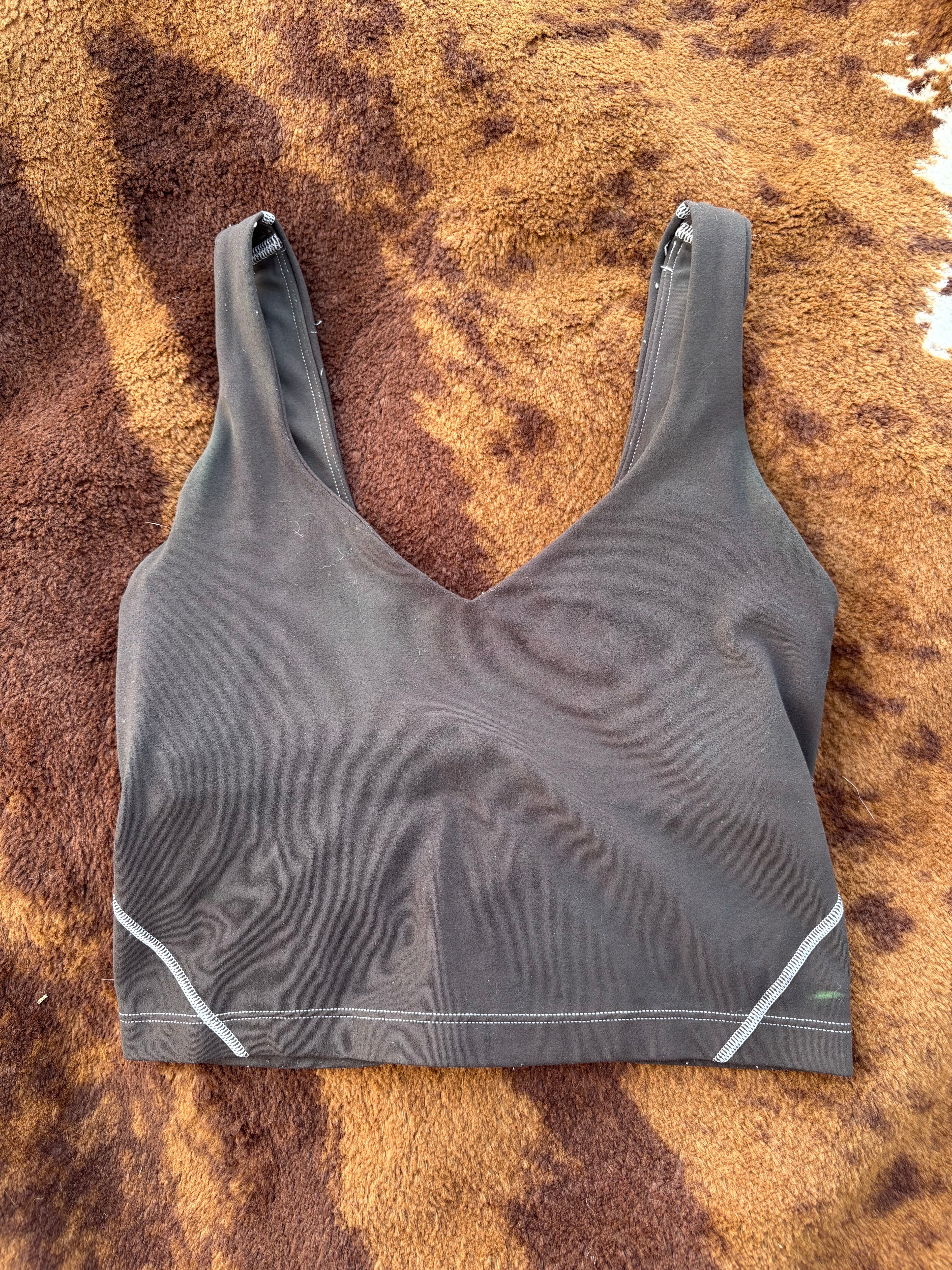 Brown lulu tank