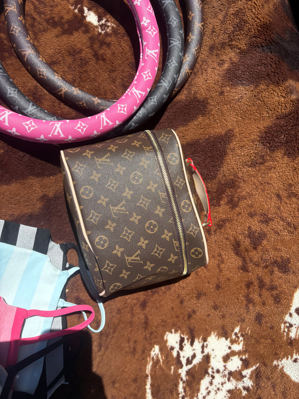 LV makeup bag