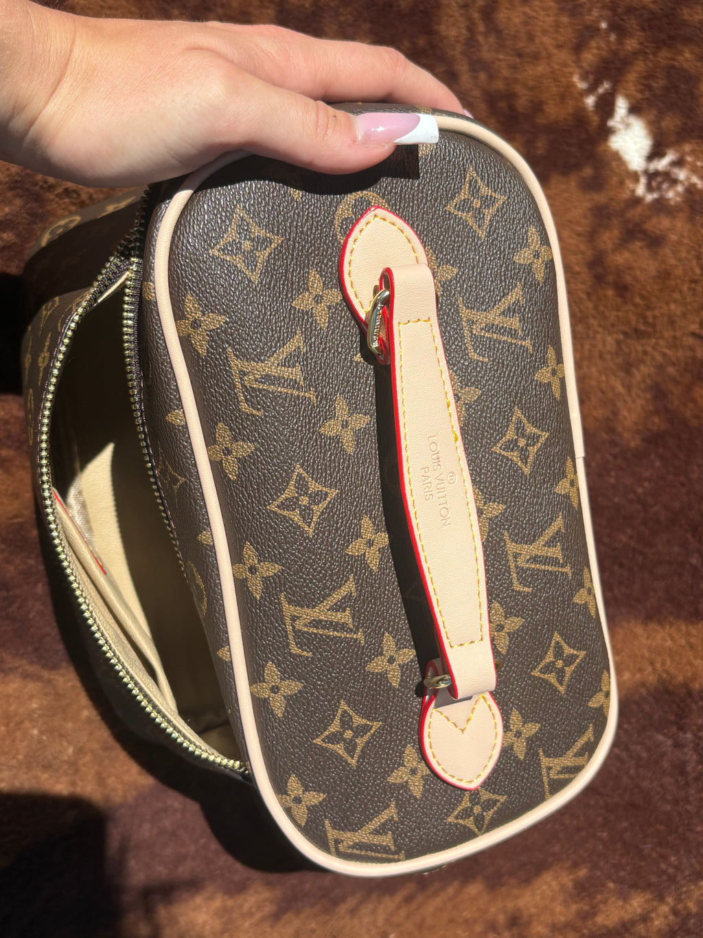 LV makeup bag