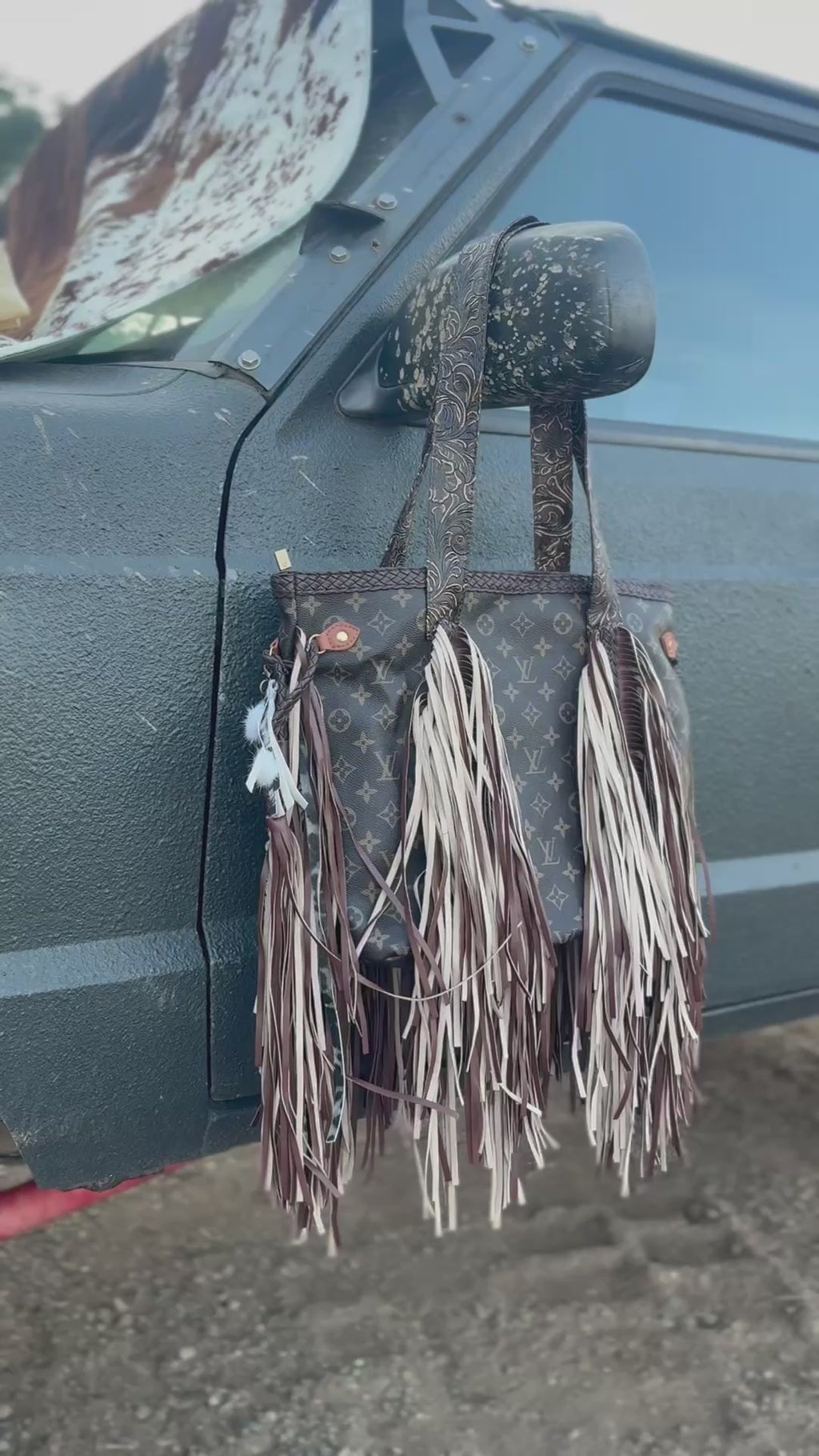 LV fringe bag